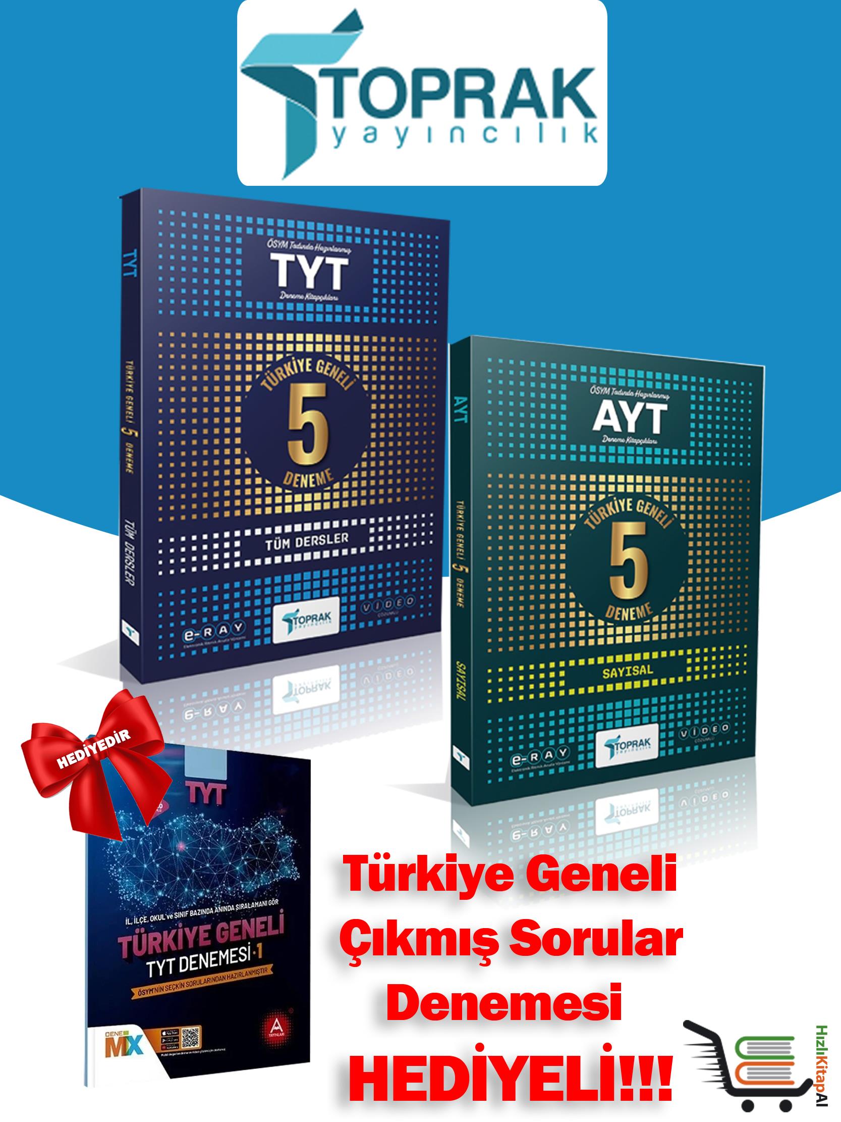 TYT 5'li Genel Deneme ve AYT 5'li Sayısal Deneme Çıkmış Sorular Denemesi HEDİYELİ!