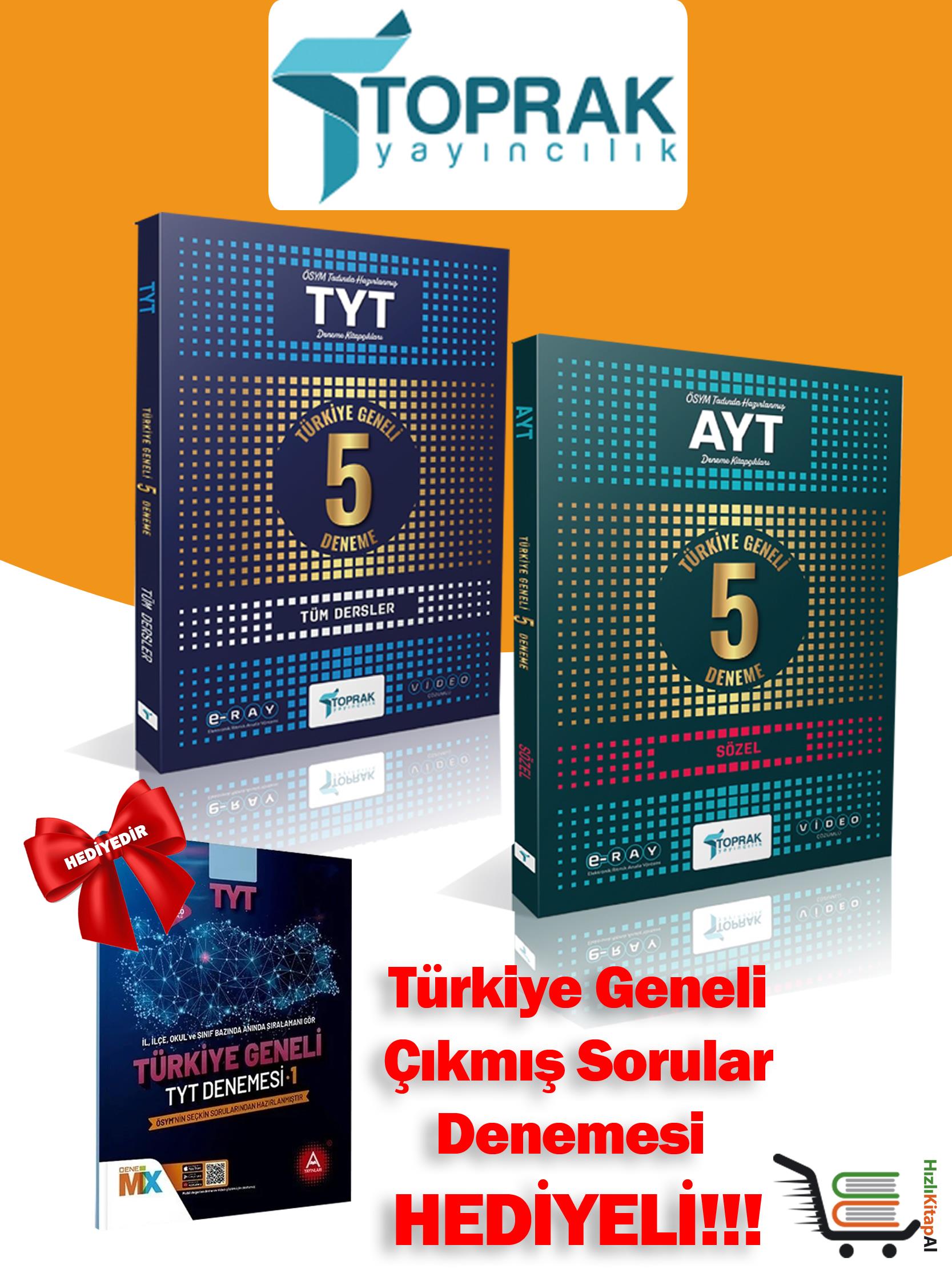 TYT 5'li Genel Deneme ve AYT 5'li Sözel Deneme Çıkmış Sorular Denemesi HEDİYELİ!