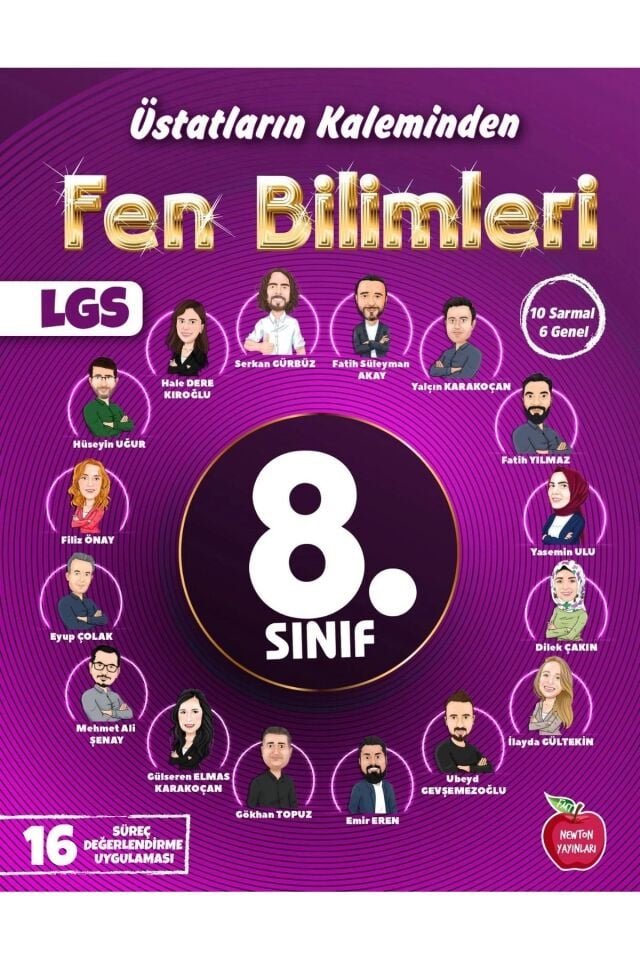 Newton 8. Sınıf  Fen Bilimleri Üstatların Kaleminden Yıllık 16 Süreç Değerlendirme