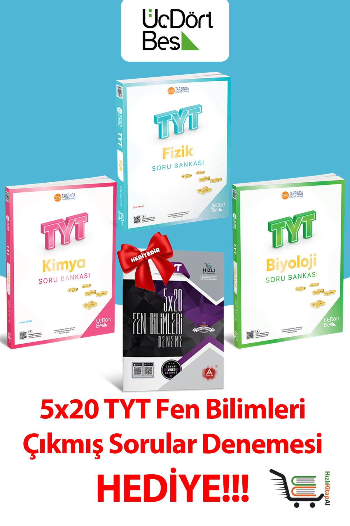 2026 Model TYT Fizik Kimya Biyoloji Set Çıkmış Sorular Hediyeli!