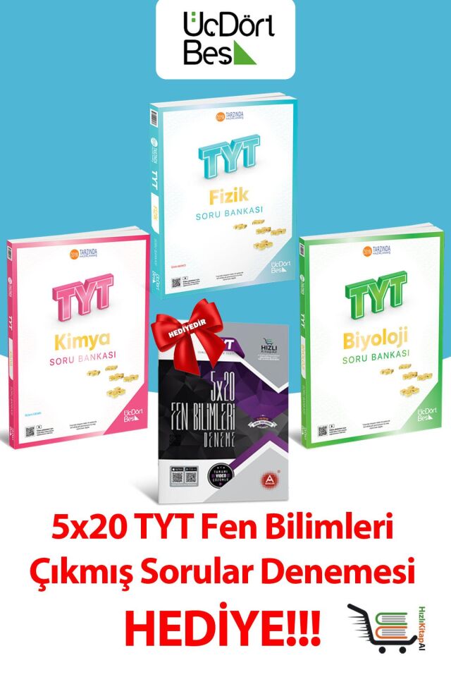 2026 Model TYT Fizik Kimya Biyoloji Set Çıkmış Sorular Hediyeli!