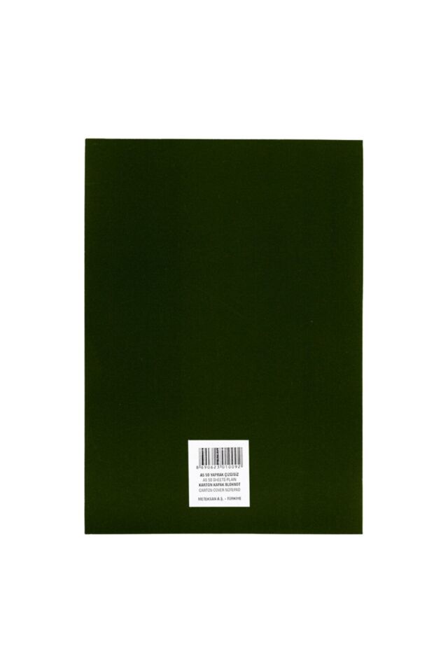 Meteksan Klasik Bloknot DÜZ A5 50 Yaprak Karton Kapak