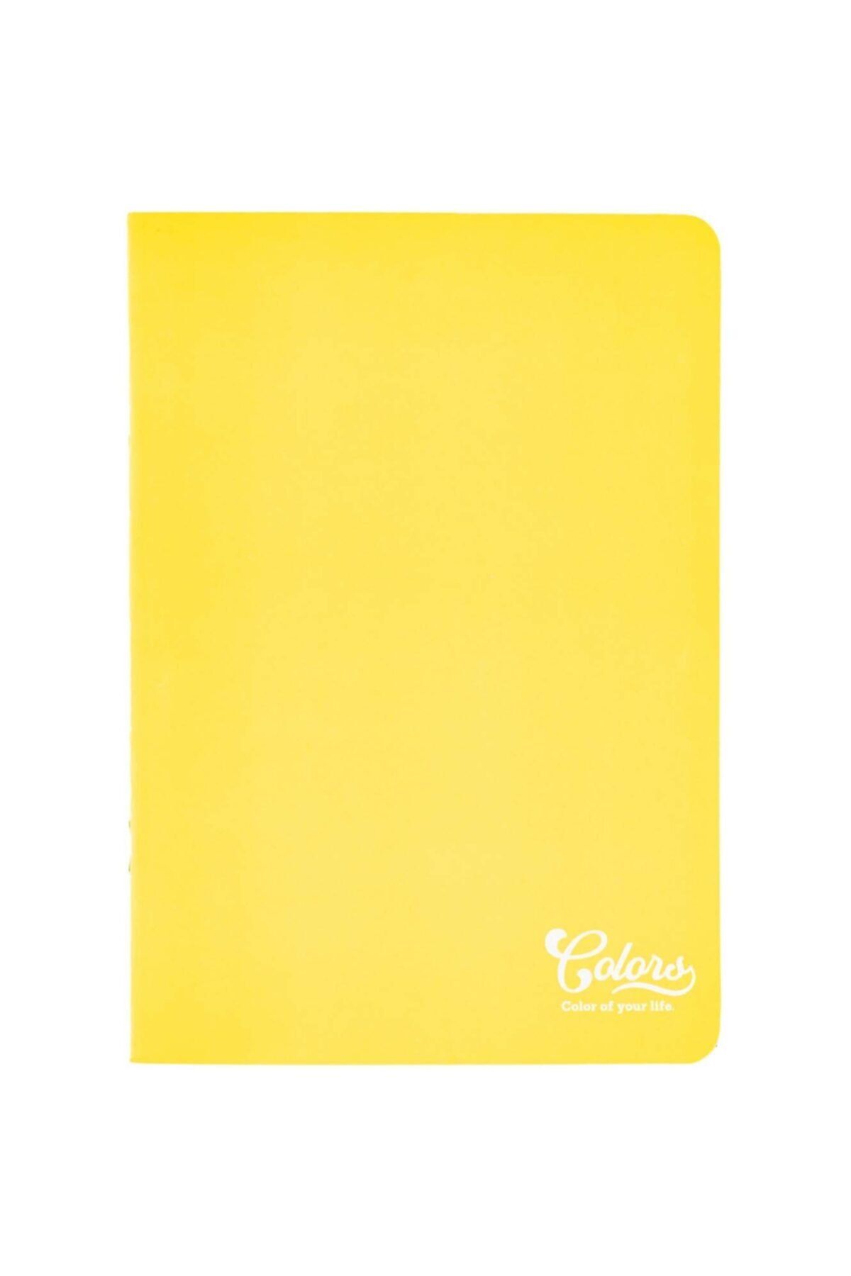 Colors A5 40 Yaprak KARELİ Karton Kapak Sarı