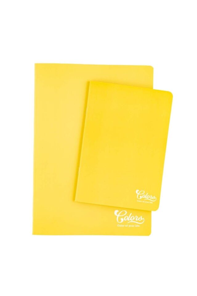 Colors A5 40 Yaprak KARELİ Karton Kapak Sarı
