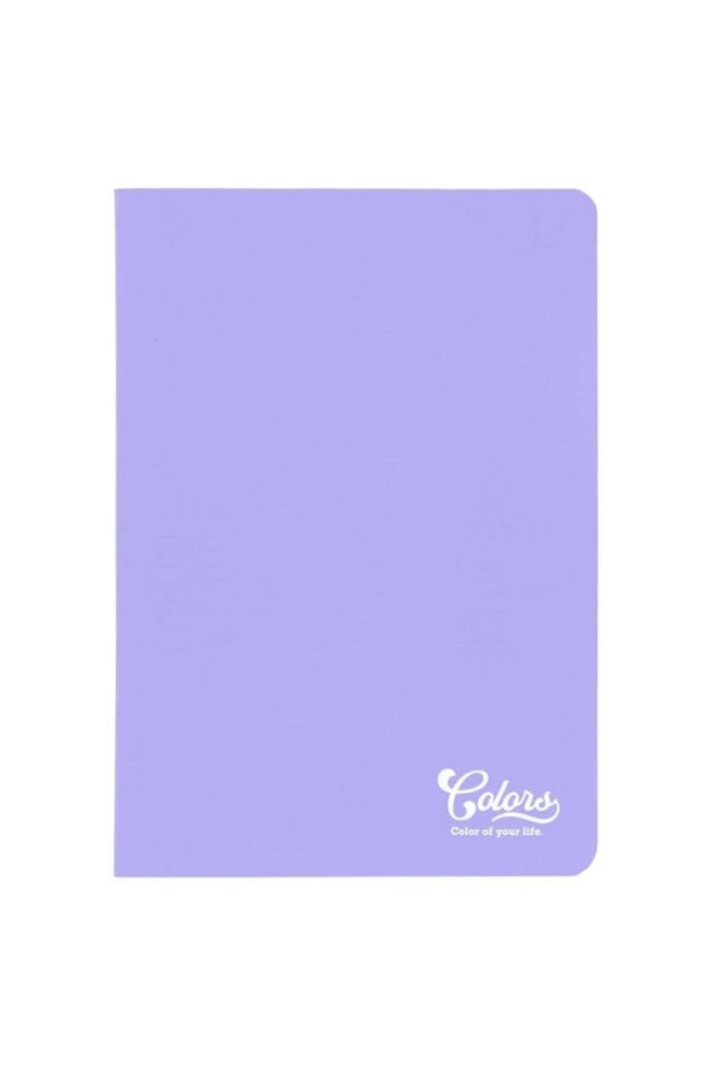Colors A5 40 Yaprak ÇİZGİLİ Karton Kapak Mor