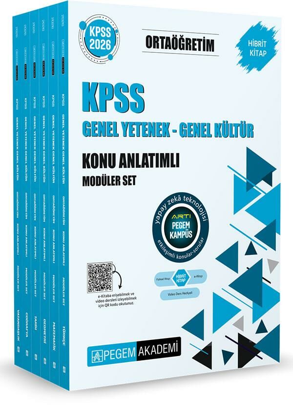Pegem 2026 Ortaöğretim Konu Anlatımlı Modüler Set Genel Yetenek Genel Kültür (6 Kitap)
