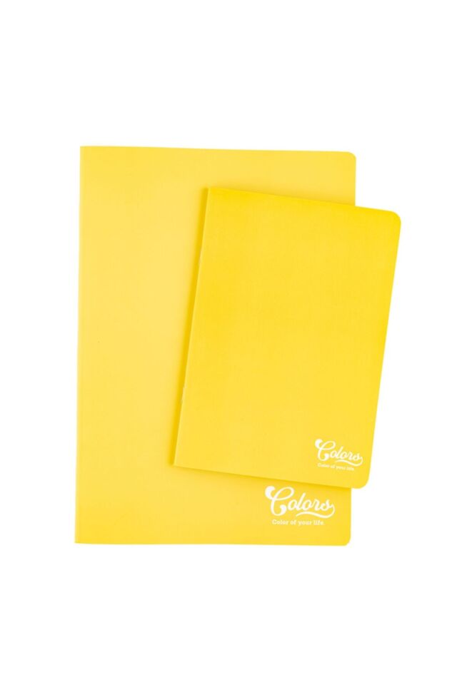 Meteksan Colors A5 40 Yaprak ÇİZGİLİ Karton Kapak Sarı