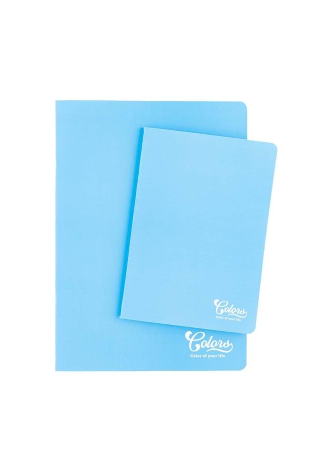 Colors A5 60 Yaprak KARELİ Karton Kapak Mavi