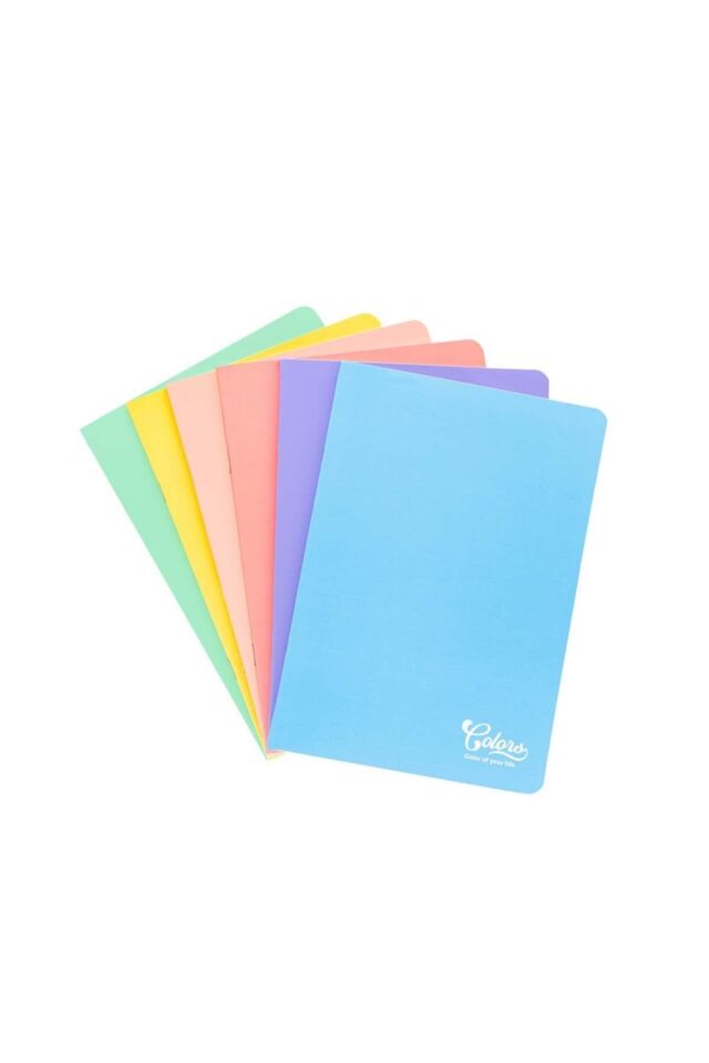 Colors A5 60 Yaprak KARELİ Karton Kapak Koyu Mavi