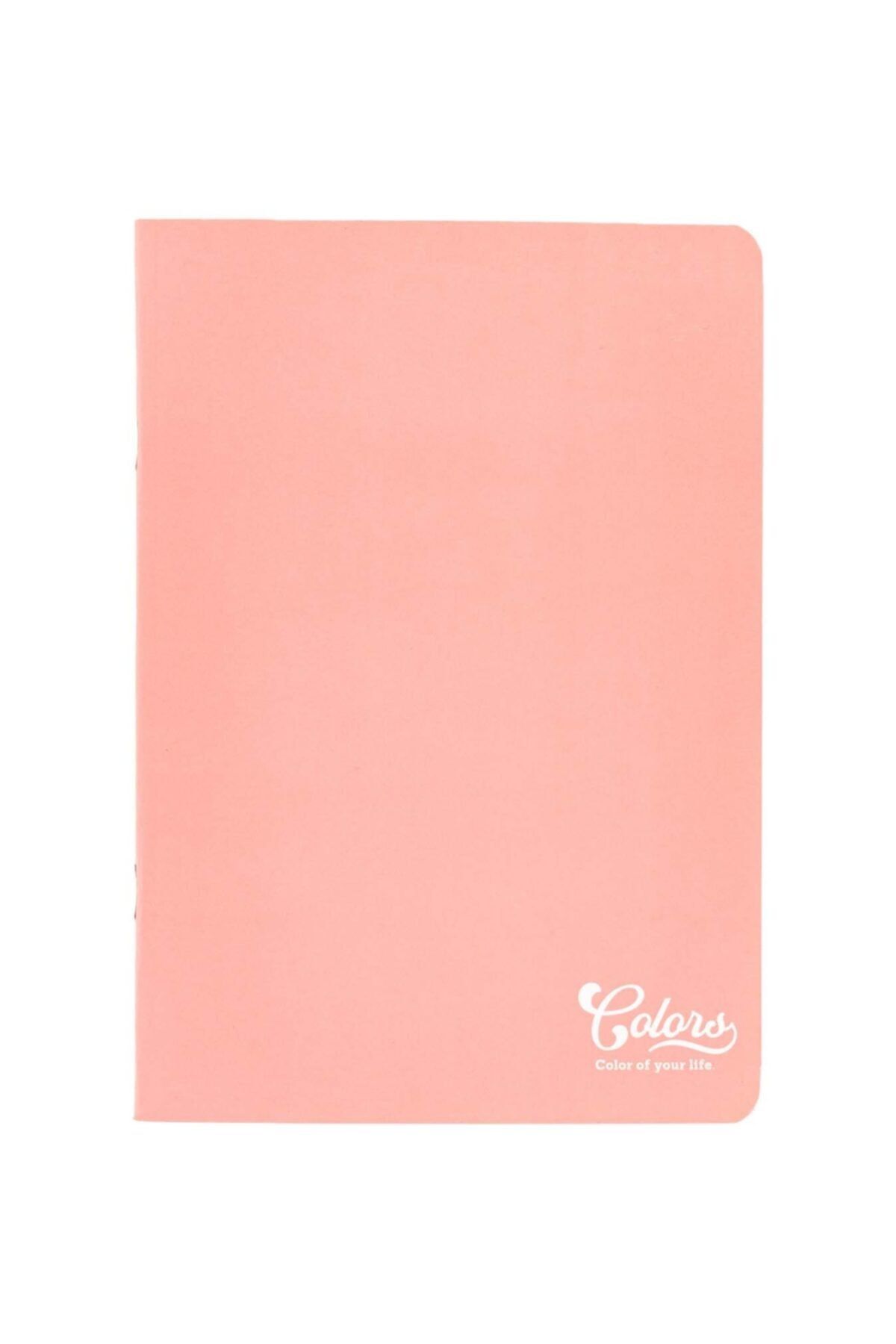Colors A5 40 Yaprak KARELİ Karton Kapak Pembe