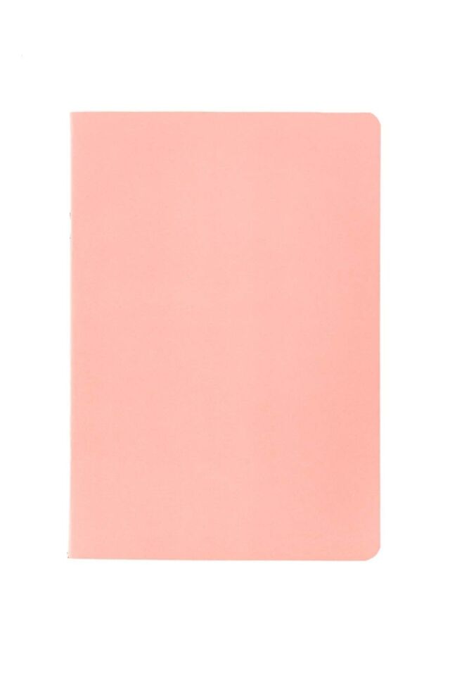 Colors A5 40 Yaprak KARELİ Karton Kapak Pembe