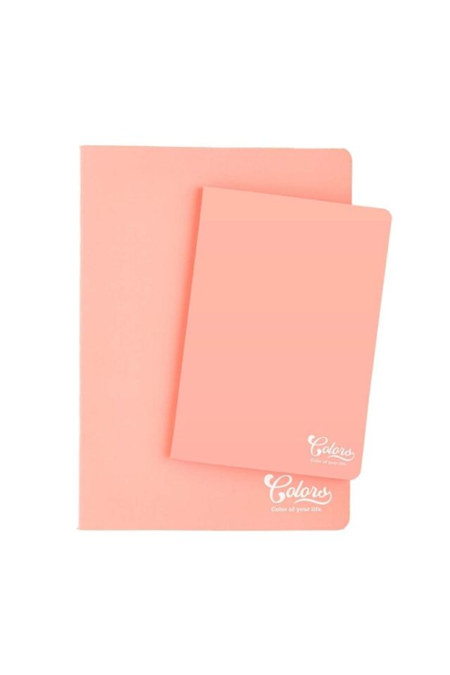 Colors A5 40 Yaprak KARELİ Karton Kapak Pembe