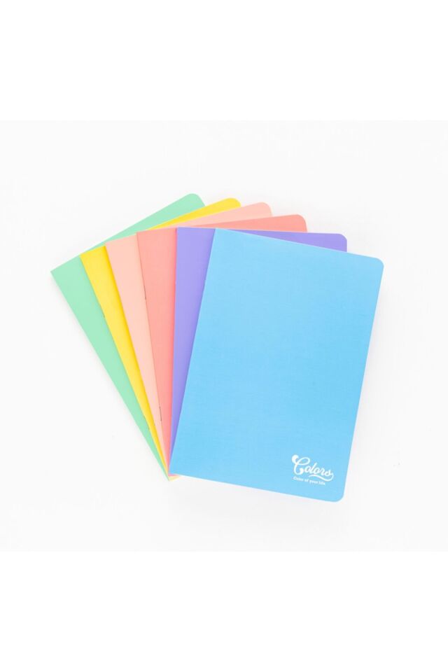 Meteksan Colors A5 40 Yaprak KARELİ Karton Kapak Pembe