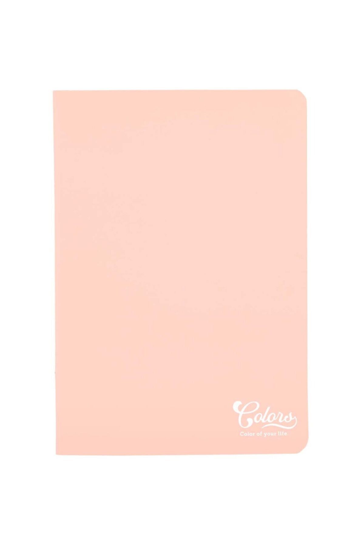 Meteksan Colors A5 40 Yaprak ÇİZGİLİ Karton Kapak Somon
