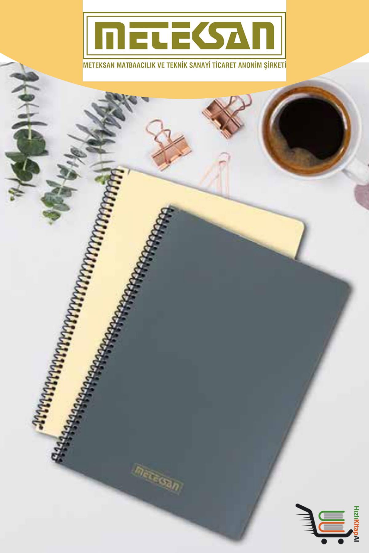 Meteksan Karina 80 Yaprak KARELİ PP Kapak Pastel Mix